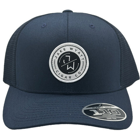 Blue FLEXFIT 110® MESH CAP – 2-TONE - White Embroidered Patch
