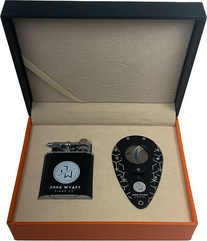 Jake Wyatt - Double-Jet Torch Flame Lighter &
XIKAR Xi1 Cutter Combo Set